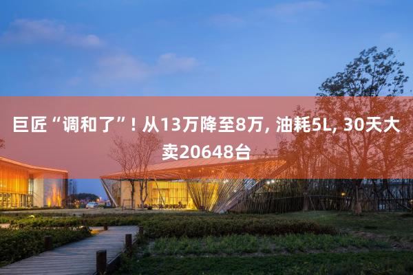 巨匠“调和了”! 从13万降至8万, 油耗5L, 30天大卖20648台